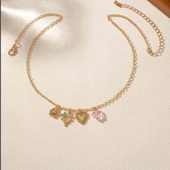 18k Gold Plated Charm Pendant Necklace - Picture 3 of 7